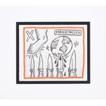 4 Keith Haring Screenprints; IX, X, XX, XVIII